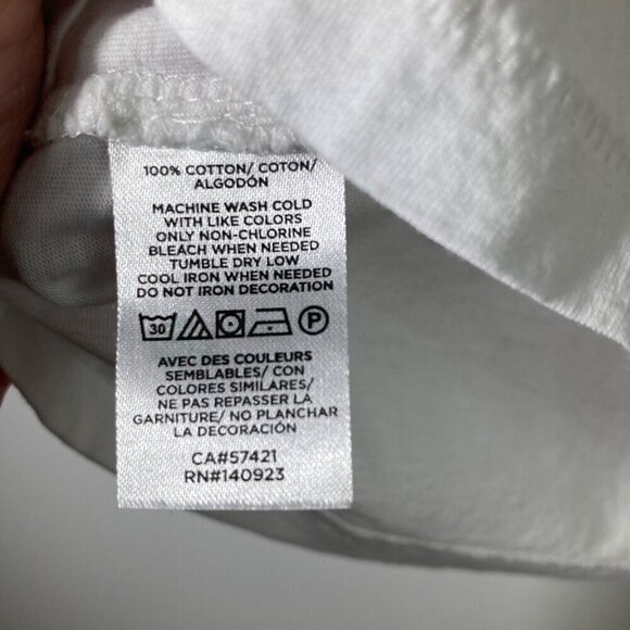 Womens Lou & Grey for Loft Cropped Soft Cotton Tee Shirt White M - Picture 7 of 7